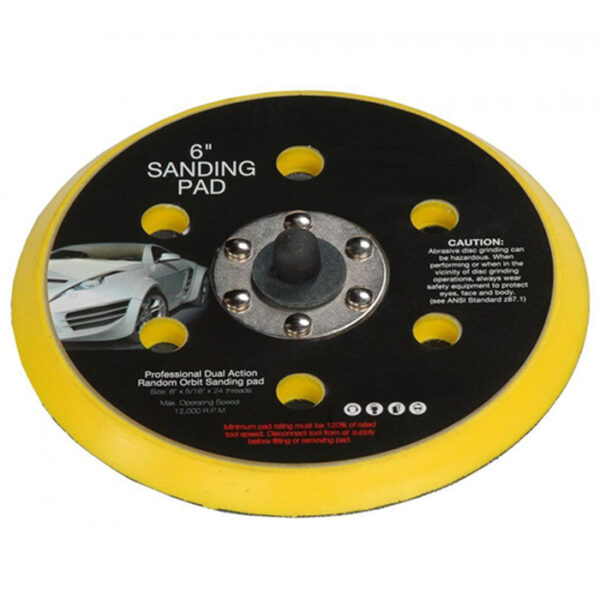 6 Inches Hook & Loop Backing Plate With holes Air, Random Orbital Sander and Polisher, SANDING PAD PAD-6