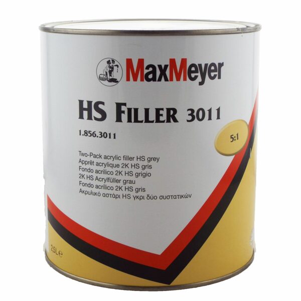 MAXMEYER HS FILLER PRIMER GREY 3011 2.5LTR NEW 3011