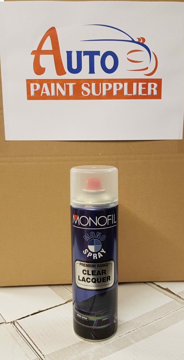 MONOFIL 1K Clear Lacquer PRIMIUM RANGE Aerosol 500ml 1K Clear Lacquer PRIMIUM RANGE Aerosol 500ml