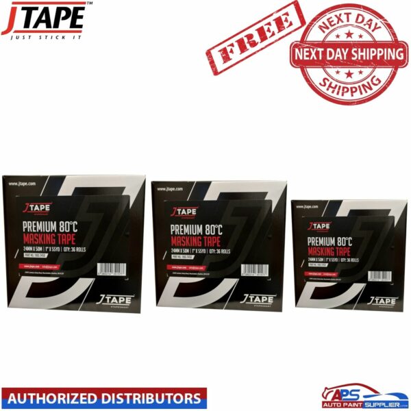 JTAPE PREMIUM MASKING TAPE ROLL ,18mm, 24mm, 36mm and 48mm 1180
