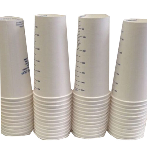 CARD WAXED Paint Mixing Cups 600cc PACK-50 CUPS