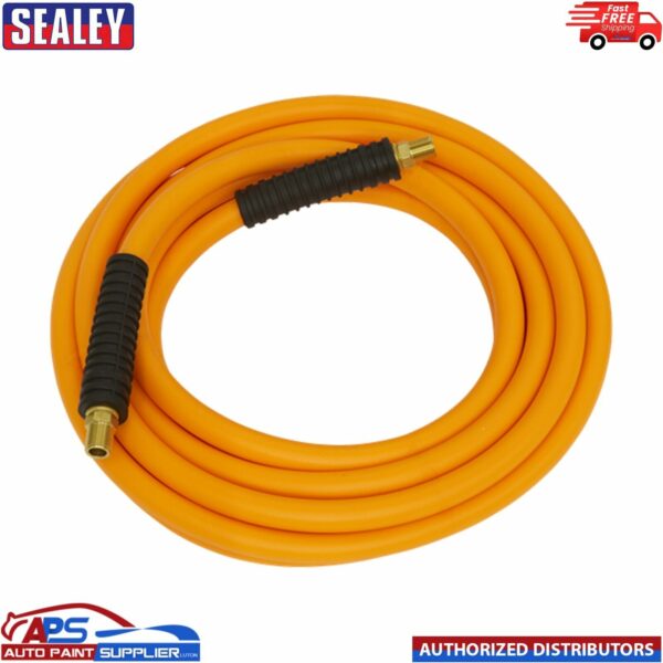 Sealey AHHC5 Air Hose Hybrid High Visibility with 1/4"BSP Unions 5mtr x Ø8mm AHHC5