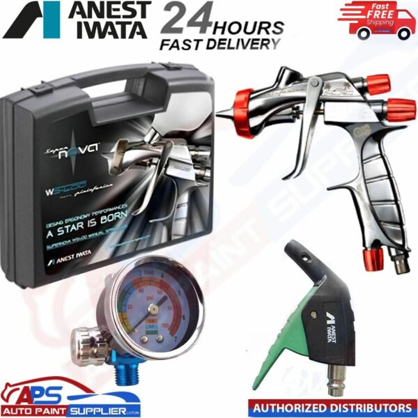 Anest Iwata LS400 ET 1.3mm Basecoat Drag Racer Edition Cleaning SHOWCASE Kit Model: 13186533SC