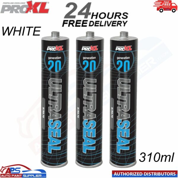 3X PROXL GENERATION 20 ULTRA PU SEALER WHITE - 310ML Car Body Sealer Model: SEALPU-W