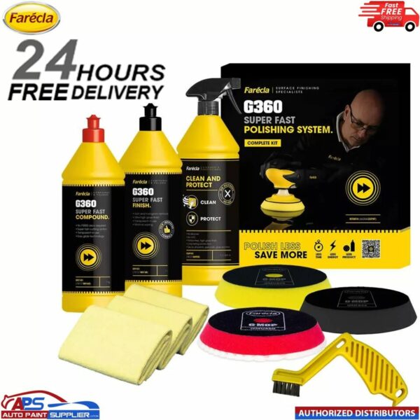 Farecla G360 KT3018 SUPER FAST POLISHING SYSTEM - COMPLETE KIT Model: KT3018