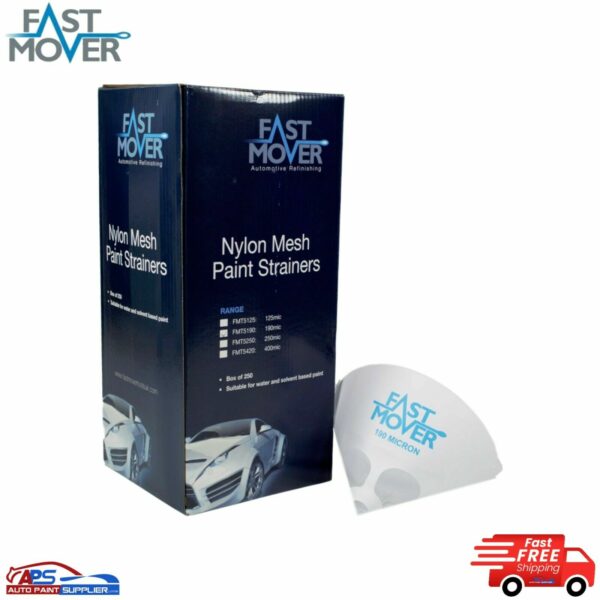 250x Fastmover Paper Paint Strainer Filter 125 Micron Fine Mesh Paper Filter FMT Model FMT5125