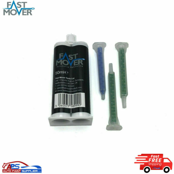 Fast Mover FMT6340 2K PU Plastic Repair Rigid Cartridge 50ml GET 1 FREE NOZZLES Model FMT6340