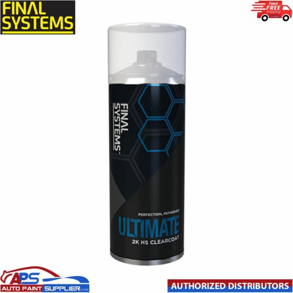 1 x FINAL SYSTEMS ULTIMATE 2K HS CLEARCOAT AEROSOL - 400ml Model: FL6000