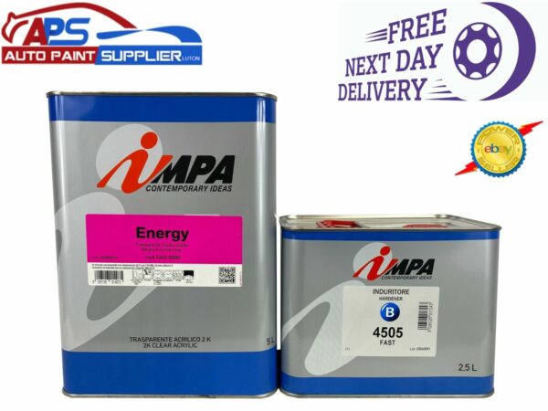 IMPA 2K MS Clearcoat / LACQUER kit With Hardner 7.5 L Model 4505