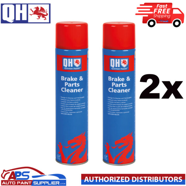 2x Genuine QH Brake Clutch & Parts Cleaner Dirt Grease & Dust Remover - 600ml Model QHB600
