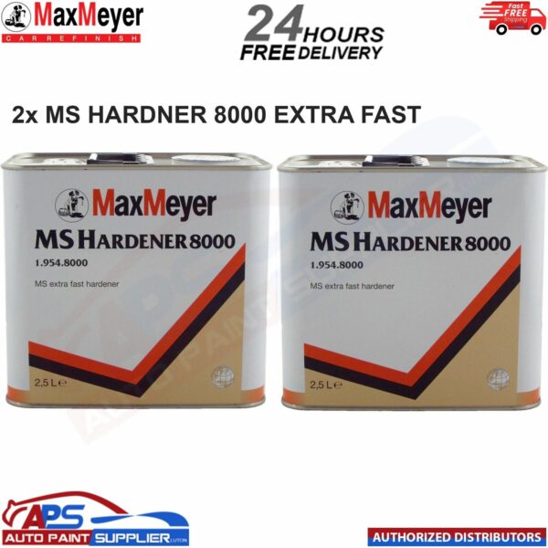 2x Max Meyer 2K Extra Fast MS Hardener 8000 Hardener 2.5 LITRE - FAST DELIVERY Model: 1.954.8000