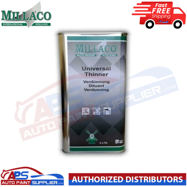 MILLACO Basecoat & 2k Car Automotive Paint Thinner 5 Litre Gun Cleaner Primer 5L Model thiner universal