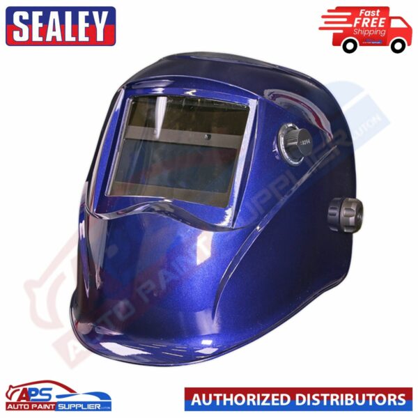 Auto Darkening Welding Helmet - Shade 9-13 - Blue Sealey PWH611 Model PWH611