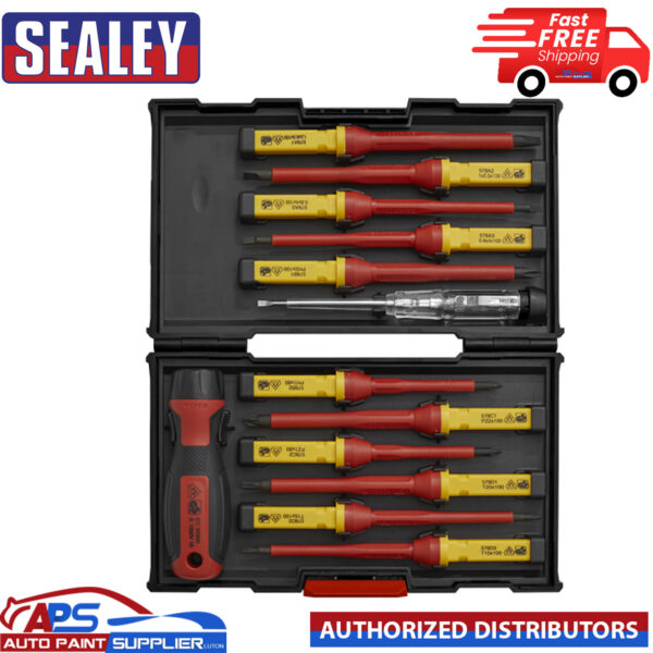 Screwdriver Set 13pc - Sealy AK6128 -VDE Approved Interchangeable Model AK6128