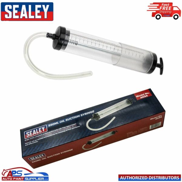 Sealey AK54 Oil Suction Vacuum Transfer Syringe Gun Pump 550ml Extractor Gearbox Model: AK54