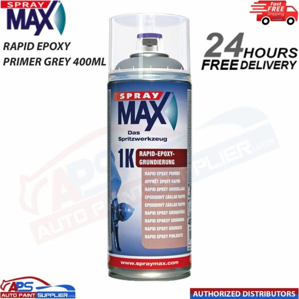 SPRAY MAX 680299 1K RAPID EPOXY PRIMER AEROSOL 400ML GREY - FAST DELIVERY Model: 680299