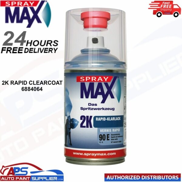 SPRAYMAX 2K RAPID GLOSS 2K CLEARCOAT (684064) AEROSOL 250ML - FAST DELIVERY Model: SMA684064