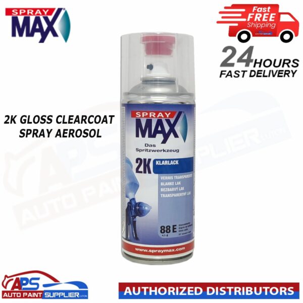 SPRAYMAX 680061 400ML 2K GLOSS CLEARCOAT SPRAY AEROSOL Model: 680061