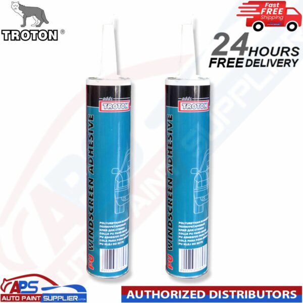 2X adds Troton PU Adhesives Sealant Wind screen Car Adhesive 310ml - black Model: 300003648