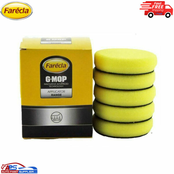 GMC-312 G MOP FARECLA YELLOW COMPOUNDING FOAM 3 INCH PACK OF 5 Model GMC-312