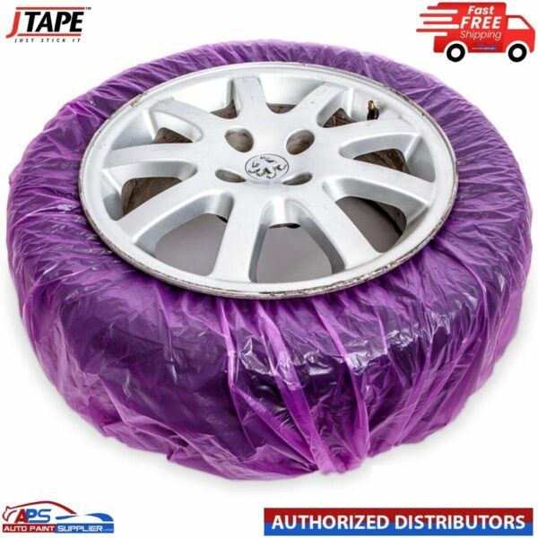 J TAPE ALLOY WHEEL MASKING SYSTEM WHEEL FILM 4 x PAINT ABSORBENT COVERS J TAPE Model WHEEL FILM