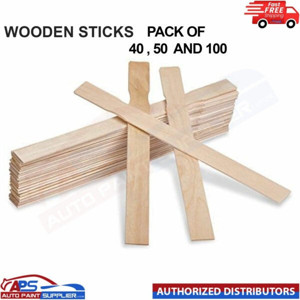 Wooden Paint Stir Sticks 300 x 25mm Plain Paint Paddles for Mixing Paint Model: Wooden Paint Stir Sticks
