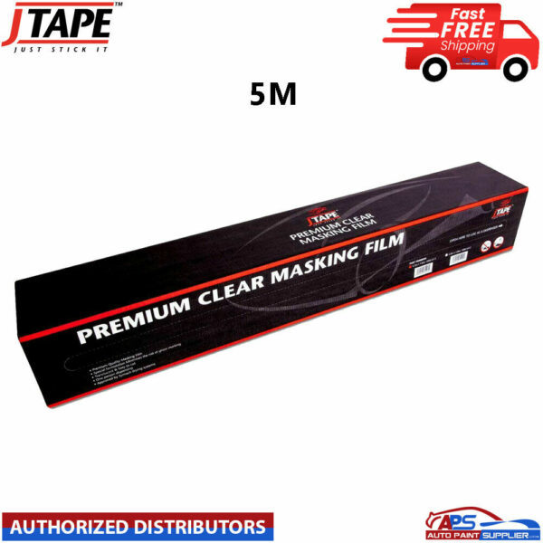 J TAPE MASKING FILM SHEETING PREMIUM PLASTIC CLEAR CAR 5M X 120M JTAPE Model JTAPE