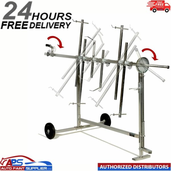 FMT1756 Large Rotating BodyShop Panel Stand - Paint Repair door wing Panelstand Model FMT1756