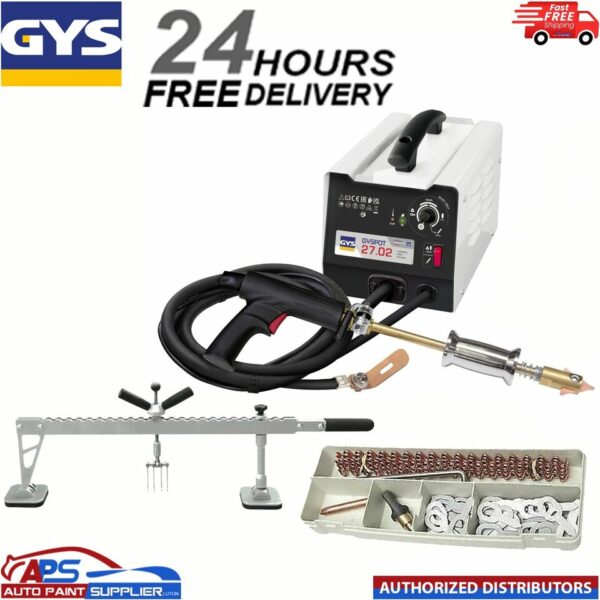 GYSPOT 27.02 GYS DENT PULLER & DUAL ACTION LEVER BAR REPAIR KIT + ADDITIVE KIT Model: GYSPOT27.02+BAR+STARTERKIT