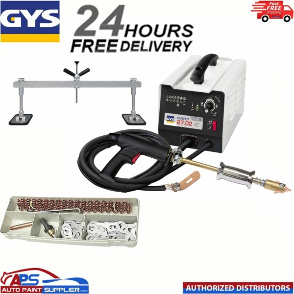 GYSPOT 27.02 DUAL ACTION LEVER BAR REPAIR KIT + GYS DENT PULLER + ADDITIVE KIT Model: GYSPOT27.02+BAR+STARTERKIT