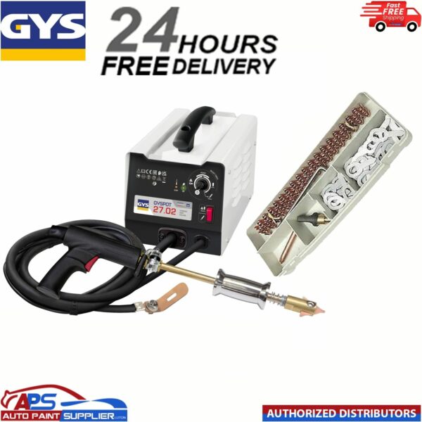 GYSPOT 27.02 GYS DENT PULLER REPAIR KIT WITH ADDITIVE KIT - STUD, PIN, WELD Model: GYSPOT27.02+STARTERKIT