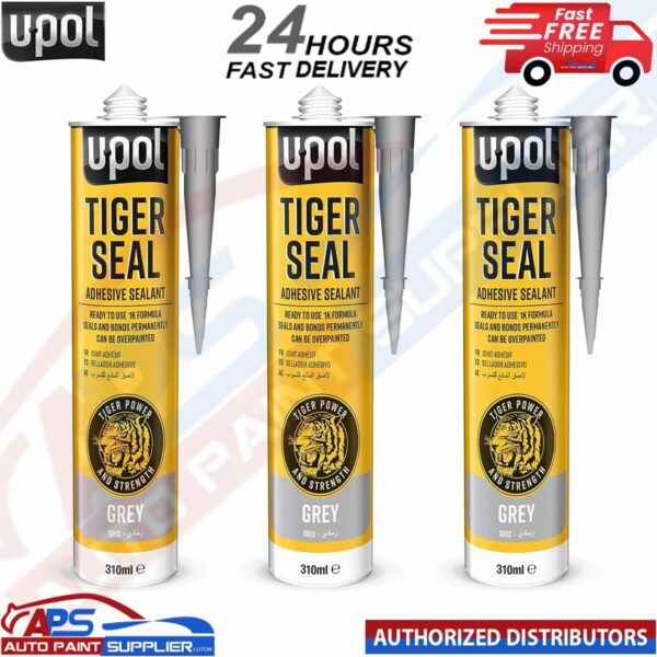 3x U-POL TIG/NB TIGER SEAL GREY Sealant and Adhesive 310ML -FAST DELIVERY Model: TIG/NB