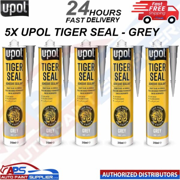 5x U-POL TIG/NB TIGER SEAL GREY Sealant and Adhesive 310ML -FAST DELIVERY Model: TIG/NB