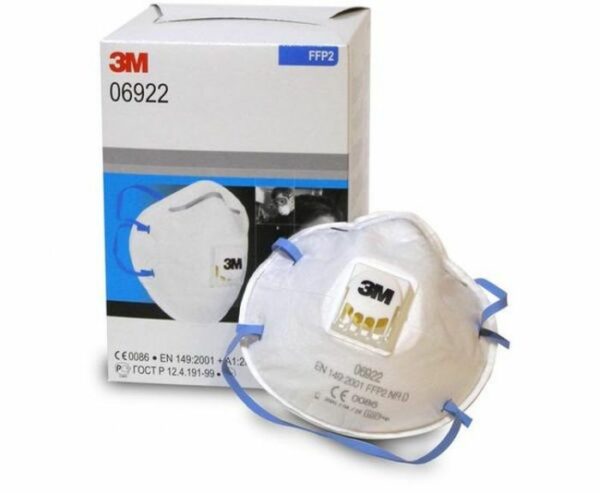 3M FFP2 VALVED CUP MASK PK10 Model 3M06922