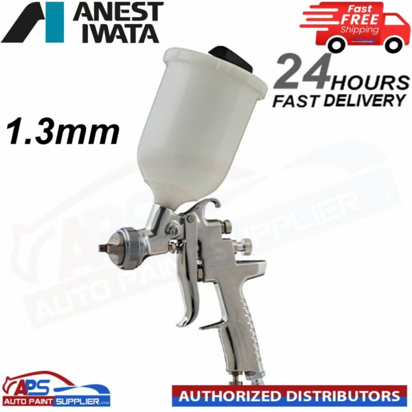 ANSET IWATA AZ3 HTE-2 GRAVITY SPRAY GUN + CUP - 1.3m-FAST DELIVERY Model: WOSPG81AG13C