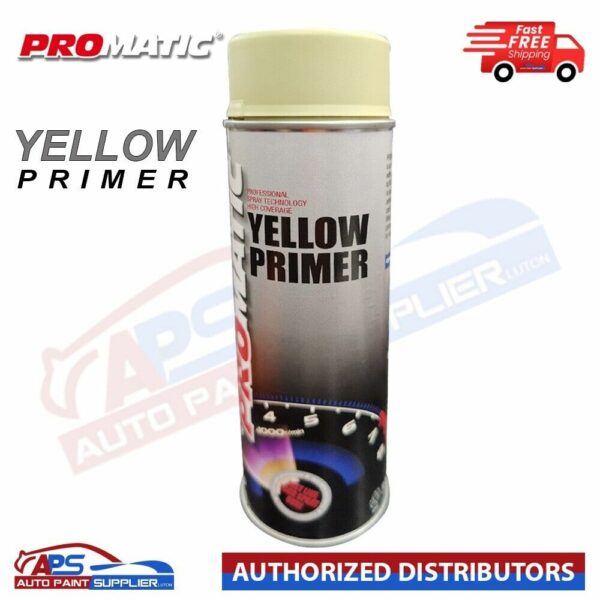 PROMATIC RAPID BUILD HIGH BUILD PRIMER AEROSOL RP500 500ML - YELLOW Model: RP500