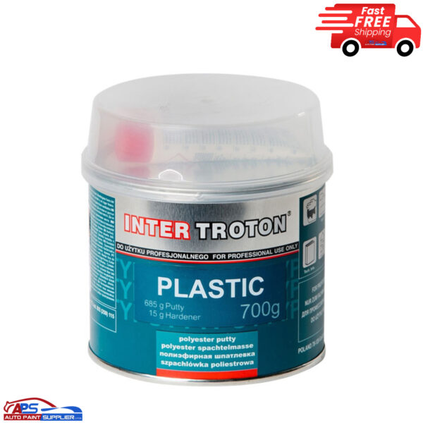 Troton Premium Plastic Body Filler Includes Hardener 700g Auto Car Bog Panel Model 1229
