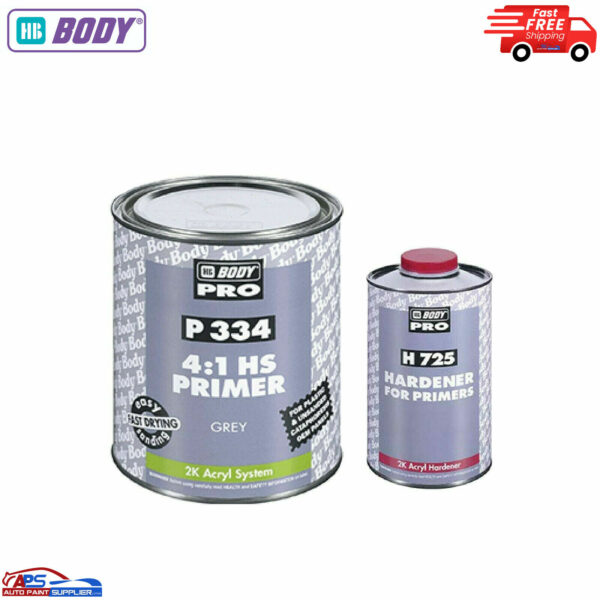 HB BODY ULTIMATE PRIMER KIT - ETCH SPECTRO PRIME PLASTIC, HIGH BUILD, XPRESS 5L Model pro xl ultimate prime kit