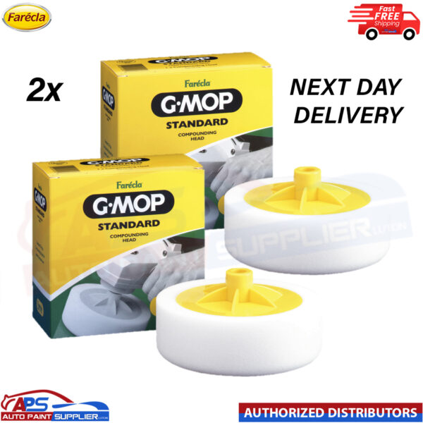 2x Farecla 6" SGM14 G Mop Standard Compounding 14mm Sponge Foam 150mm Model: SGM14