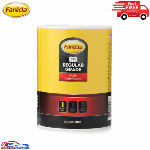 Farecla G3 Rubbing Compound Regular Cutting Paste 1kg Tub Car Polishing G3-1000 Model Farecla G3