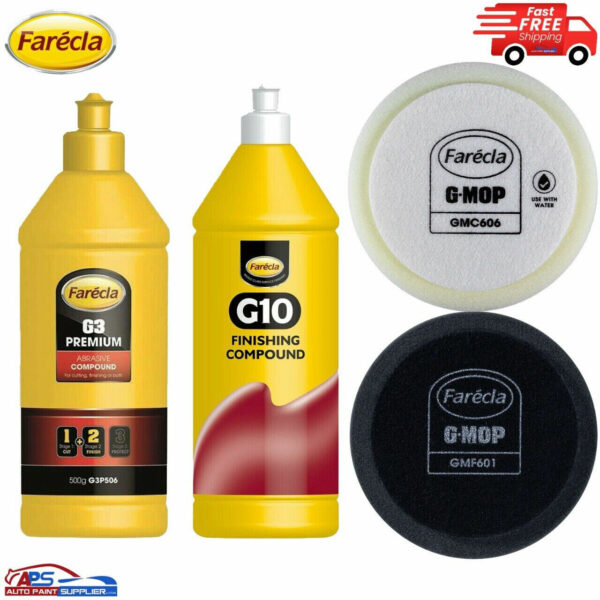 Farecla G3P506 500g+G10 Advanced Finishing Compound 500ml+G MOP GMF601,GMC606 Model G3P506