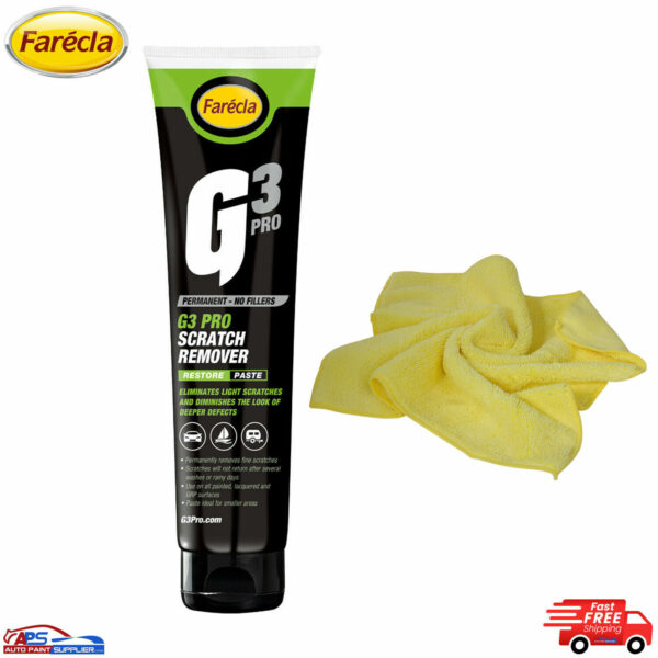 G3 Farecla Permanent Professional Scratch Remover Paste 150ml+microfibre clothe Model G3 Farecla