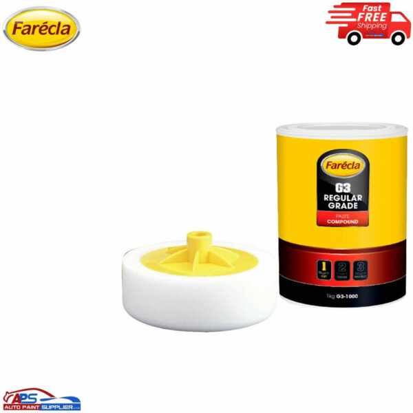 G3 Farecla Rubbing Compound Regular Cutting Paste 1kg + Pad Car Polishing Model G3