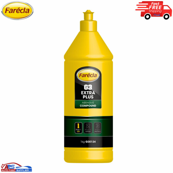 G3E124 Farecla Extra Abrasive Water-Based Cutting Compound Bottle 1-kg Model G3E124