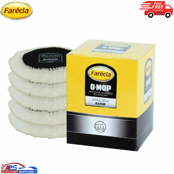 GML301 FARECLA 3 INCH LAMBS WOOL HOOK AND LOOP POLISHING PAD-BOX OF 5 Model GML301