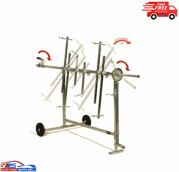 FMT Large Rotating Body Shop Panel Stand Paint Repair Bodyshop Garage Panelstand Model FMT1756