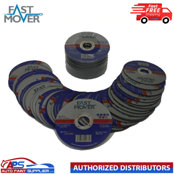 FAST MOVER TOOLSCUTTING DISC, STEEL, 115MM X 22.2 X 1MM, 50PCS Model FMT4115/50
