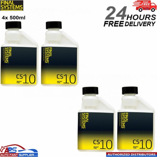 4x Final Systems ROCKET FUEL 2k Super Accelerator for low bake&Air Drying 500ml Model: FL2016