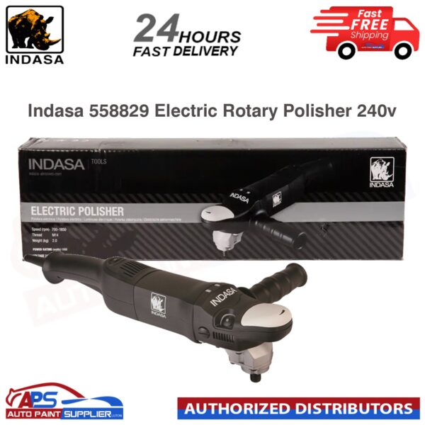 INDASA 558829 E-SERIES ELECTRIC VARIABLE SPEED ROTARY POLISHER - 240V Model: 558829