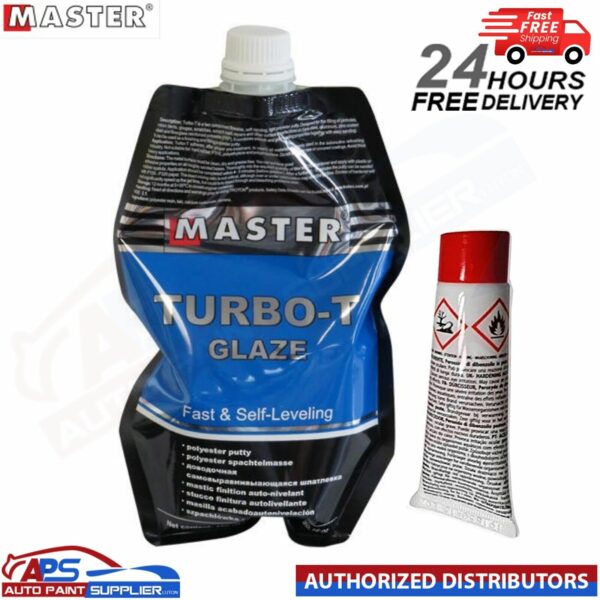 MASTER TURBO-T GLAZE 450ML WITH HARDENER TUBE 15G - FAST DELIVERY Model: M10186